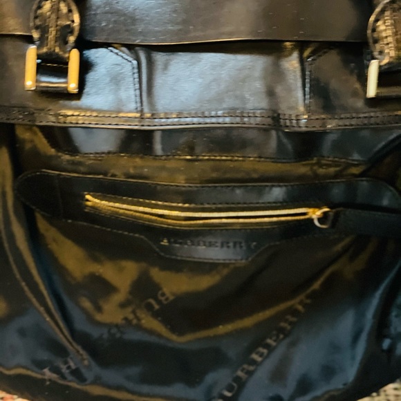 Black Soft Leather Burberry Bag - Picture 5 of 6